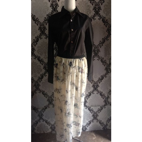 One Set Rok panjang PL dan Kemeja