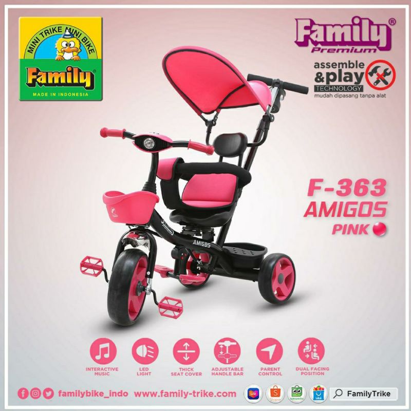 sepeda 3roda supreme f363 family