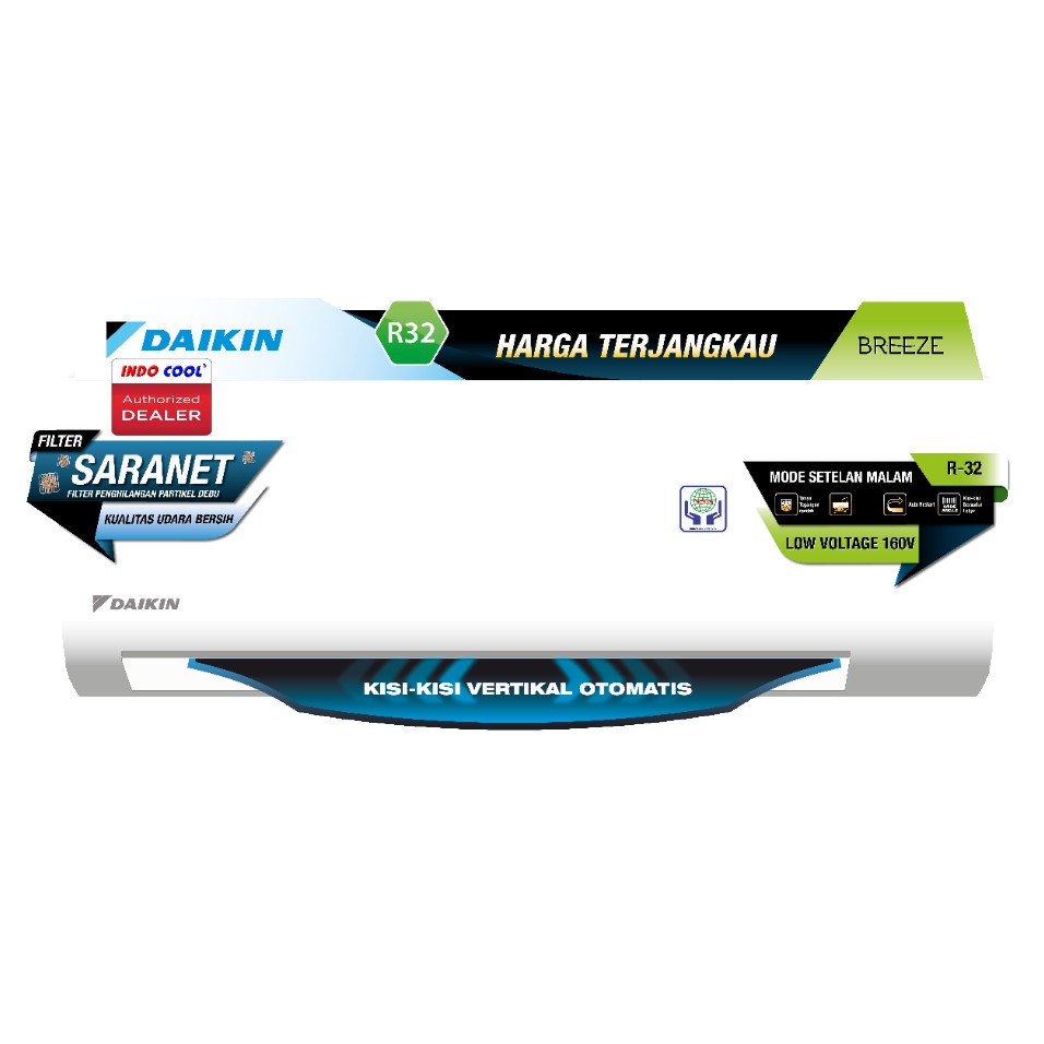 AC DAIKIN BREEZE STANDART 1/2 PK / 1/2PK / 0.5 PK / 0.5PK FTP15