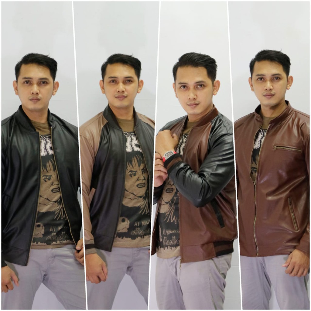 Jaket Kulit Gagah - mimimumu - Jaket kulit - jaket - jaket cowok - jaket kulit premium - jaket pria