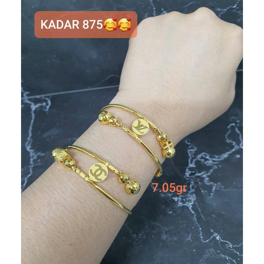 Gelang emas 875