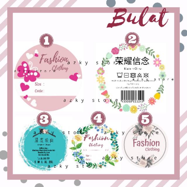 Jual Hang Tag Baju Bulat Isi Pcs Label Harga Label Baju