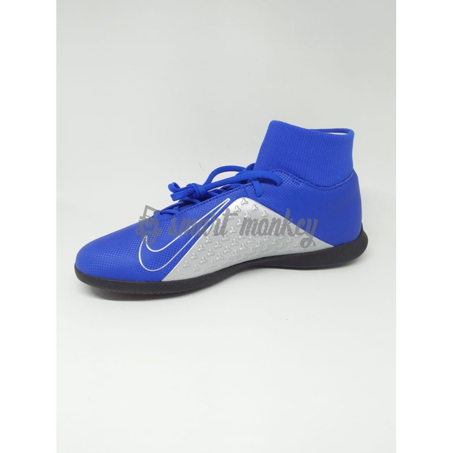 Termurah Sepatu Futsal Nike Original Phantom Vsn Club Df In Biru/Silver