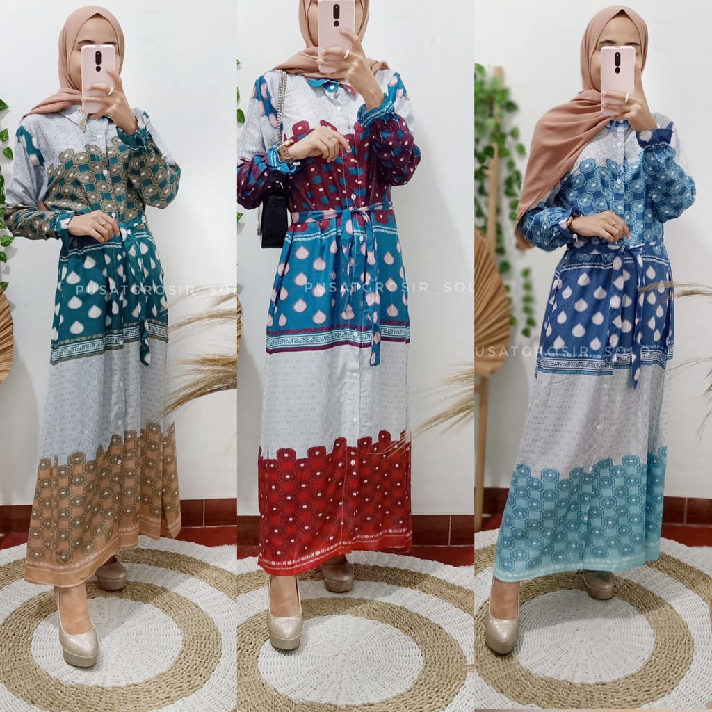 WILONA DRESS MOTIF PUSATGROSIR_SOLO/ GAMIS MOTIF