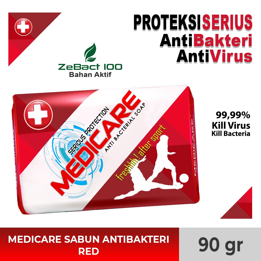 Medicare Soap Anti Bacterial 90gr - 2 pcs