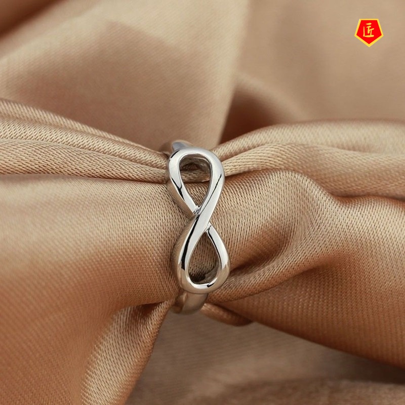 [Ready Stock]Creative Simple Knot Silver Ring