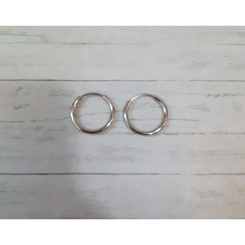 Anting Gipsy Chrome Emas Putih