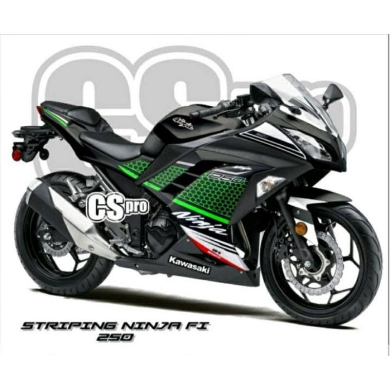 STRIPING KAWASAKI NINJA 250 FI OLD / STRIPING STIKER LIST BODY NINJA 250 FI LAMA / STICKER VARIASI M