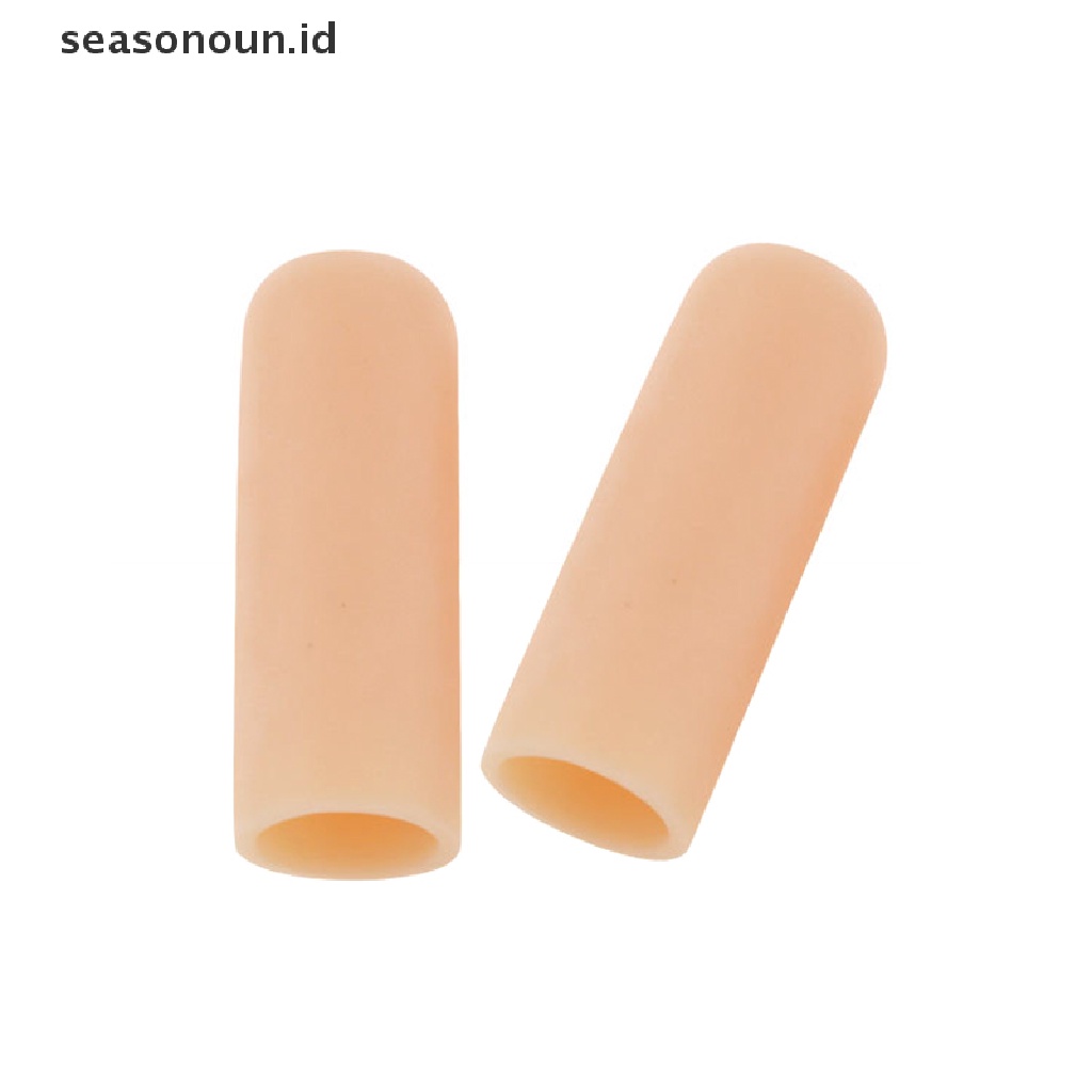 【seasonoun】 2pcs Silicone Toe Separator Finger Protector Applicator Soft Corn Callus Remover .