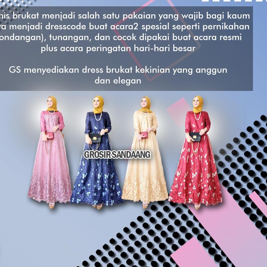 𝕬 Gamis Syar i bisa REQUEST Ukuran Gamis brukat Gamis Farasya Gamis Brokat Gamis Busui ㊌