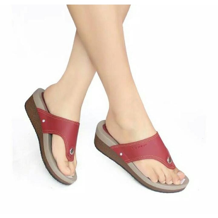 Sandal Wedges Jepit 5cm Terbaru rizkiana_olshop