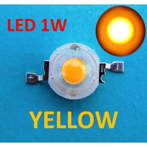 High Power LED HPL 1W Yellow 590-595nm Emitter Bead - Biji LED Kuning