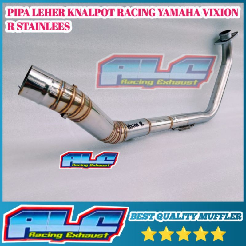Pipa leher header knalpot racing yamaha Vixion R 155 stainlees - leheran knalpot VIXION R stainlees
