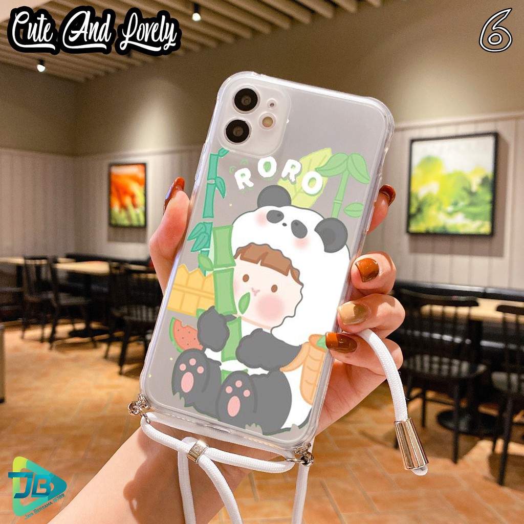 Softcase Slingcase Lanyard Choice CUTE AND LOVELY Oppo A53 A59 F5 F11 Reno 2f A91 3 4 4f pro JB3699