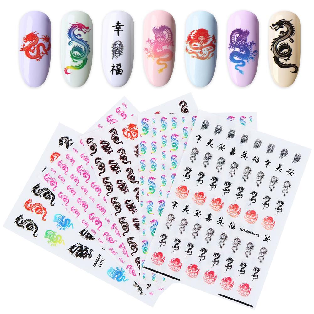 Preva 3D Nail Art Sticker Kuku Kecantikan Manicure Decor Transfer Air Stiker Bunga Kupu-Kupu Stiker