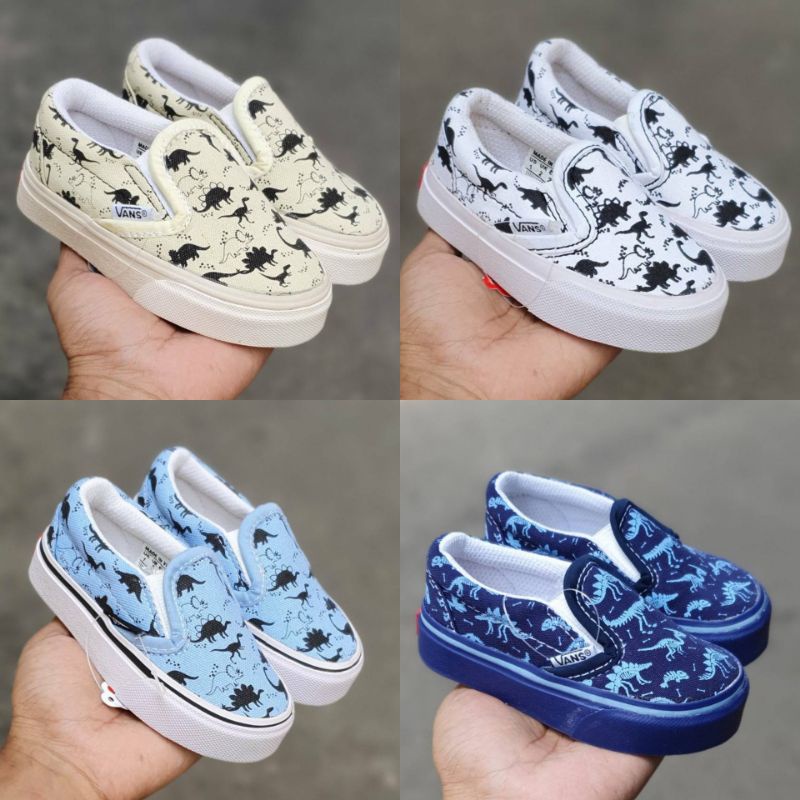 SEPATU ANAK VANS SLIP ON DINO SIZE 16-35