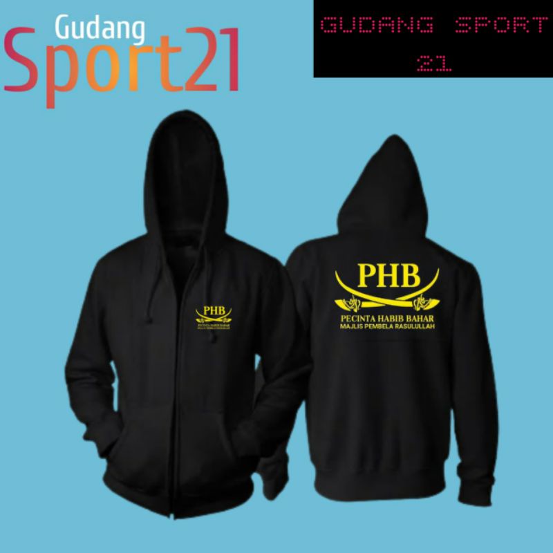 jaket ziper PHB pecinta habib bahar jaket PHB
