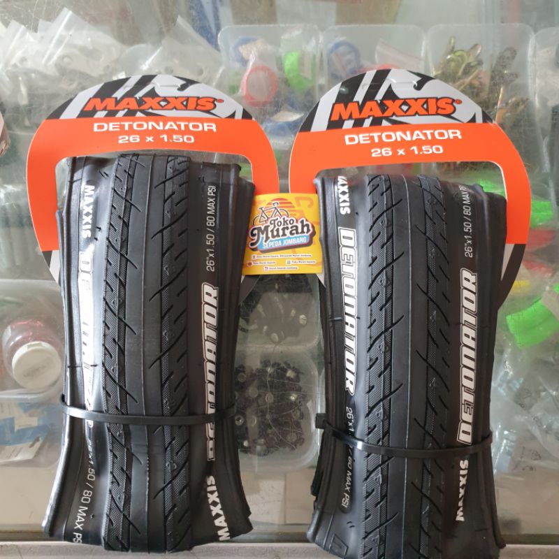 BAN LUAR MAXXIS 26 X 150 DETONATOR 26X150 1.50 1 50 KEVLAR MTB SEPEDA