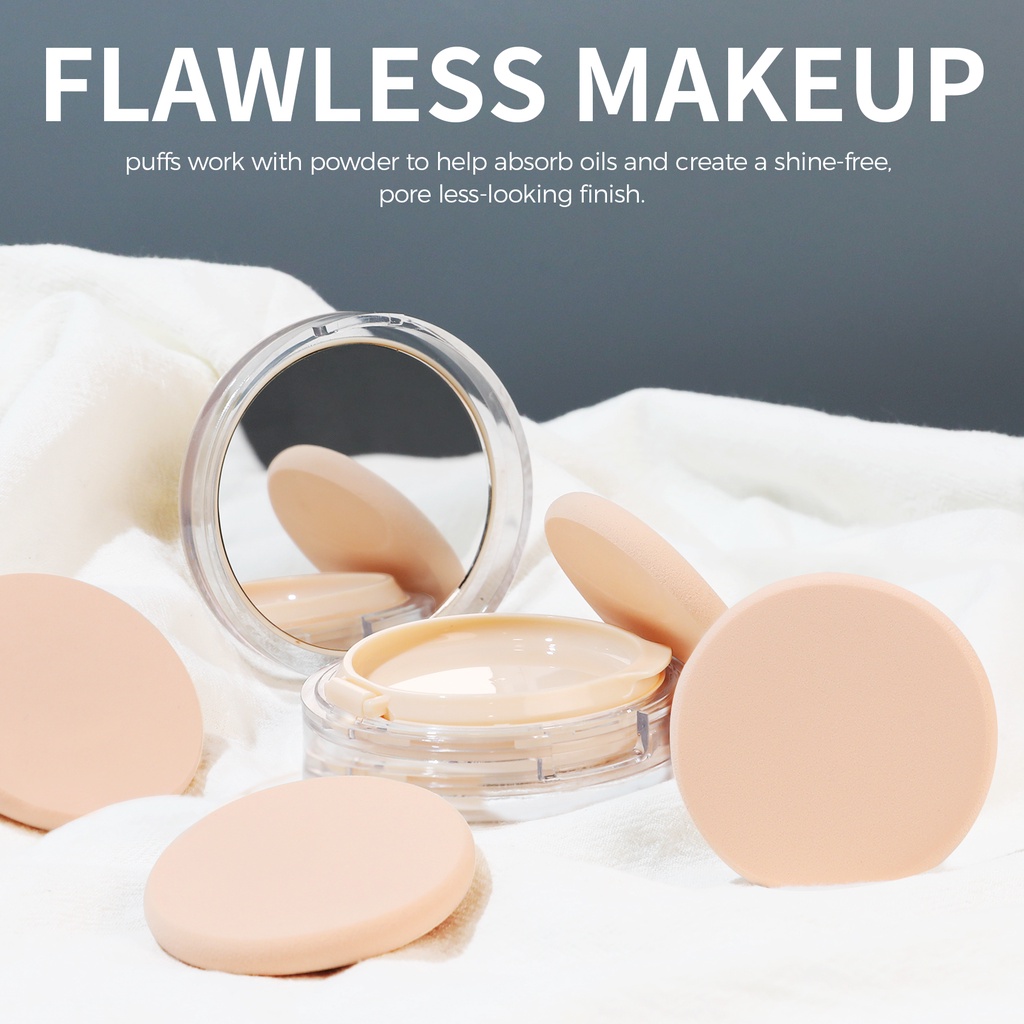 GLAMFIX Expert Puff _ Puff Spons Bedak Padat - Circle Isi 1pcs | GLAM FIX Beauty Tools by YOU