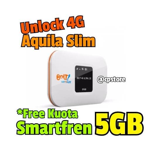 Mifi Modem Wifi Bolt Aquila Slim 4G - Smartfren - Telkomsel - By.u