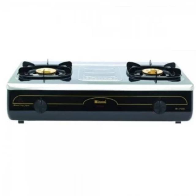 Kompor gas rinnai 2tungku stanlis jumbo 712A