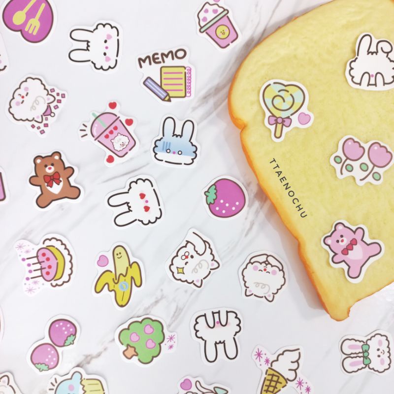 

10pcs Stickers Kawaii Bear Pinky Peachy