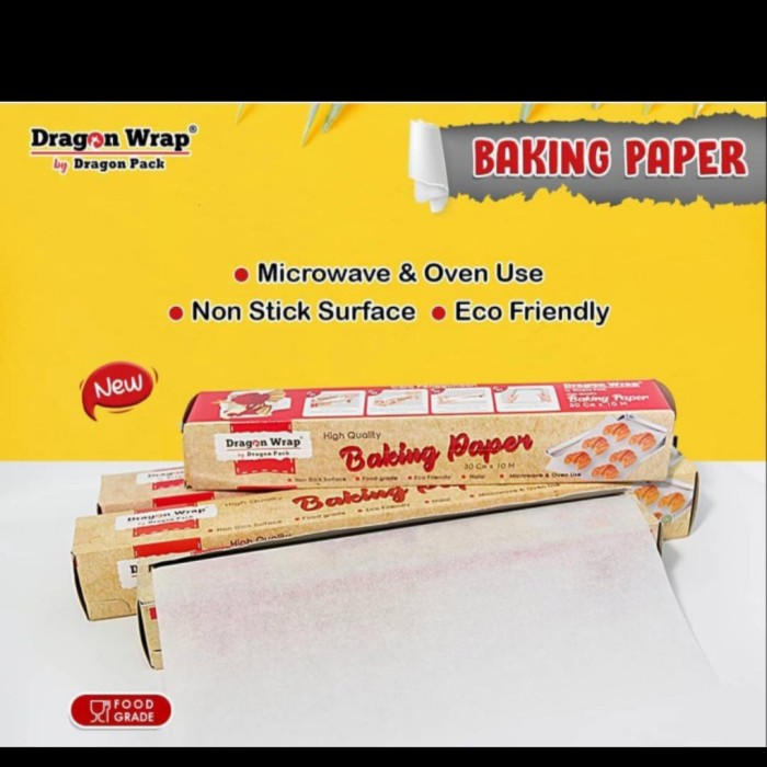 KERTAS PANGGANG KUE PARCHMENT 40x10 cm / BAKING PAPER ROLL /KERTAS KUE / kertas roti