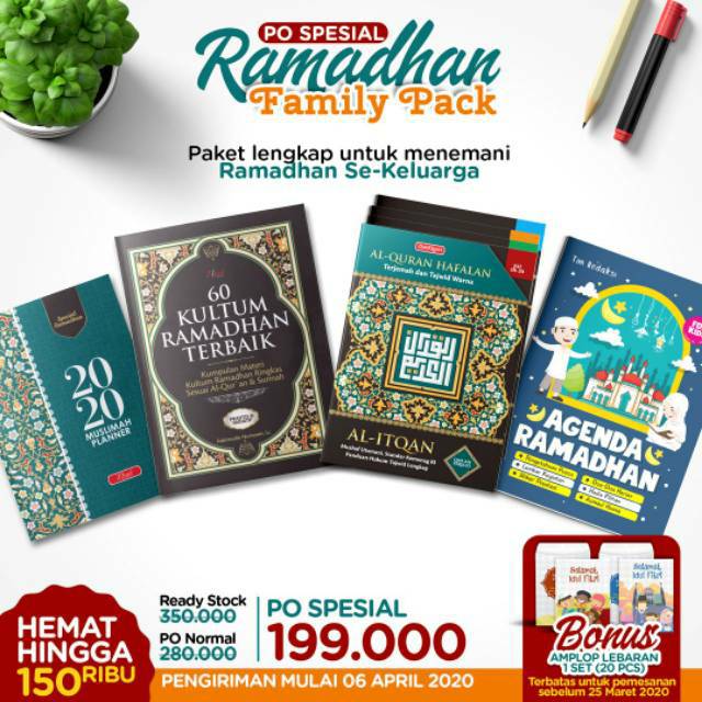 RAMADHAN FAMILY PACK (BONUS AMPLOP LEBARAN 1 SET)