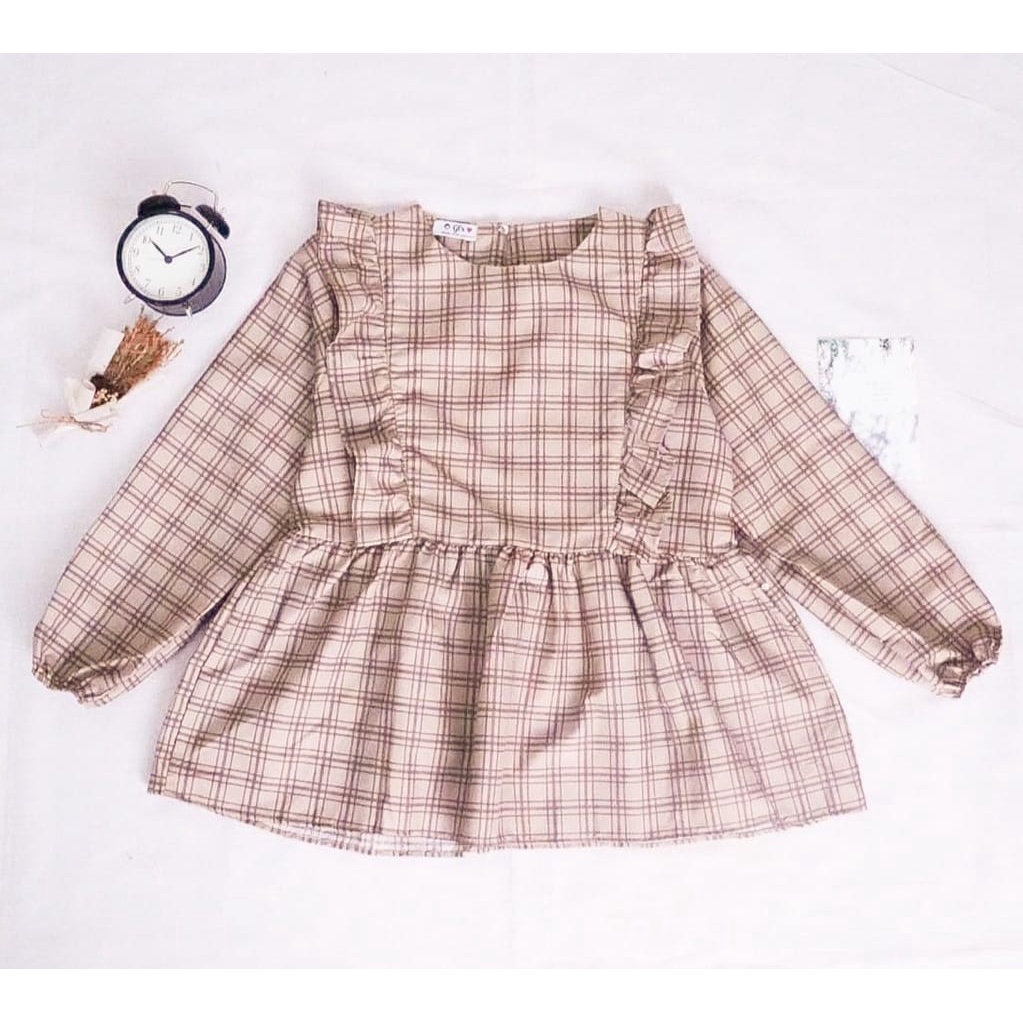 Weijia Fashion OOTD Wanita Blouse FICA / CIRELEA BLOUSE / Blouse Wanita / Blouse Kekinian / Blouse M