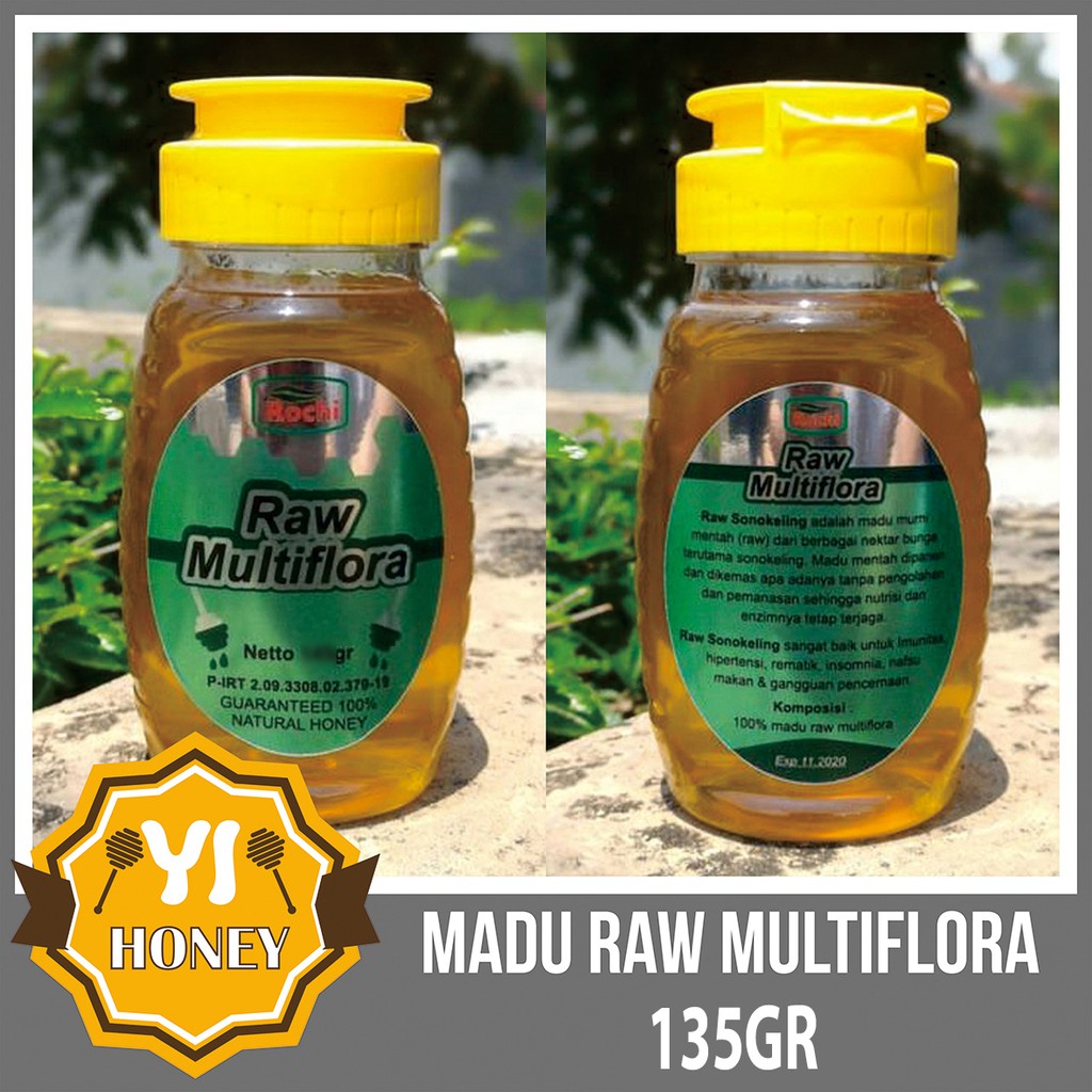 

Madu Multiflora Murni Mentah II Rochi Raw Multiflora 135gr