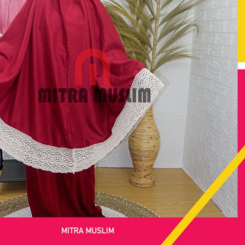 ℮ Mukena Dewasa katun polos Mukenah Jumbo Bahan Adem & Berkualitas ♞