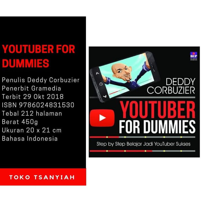 Buku Wajib Youtuber Buku Youtuber For Dummies Deddy Corbuzier