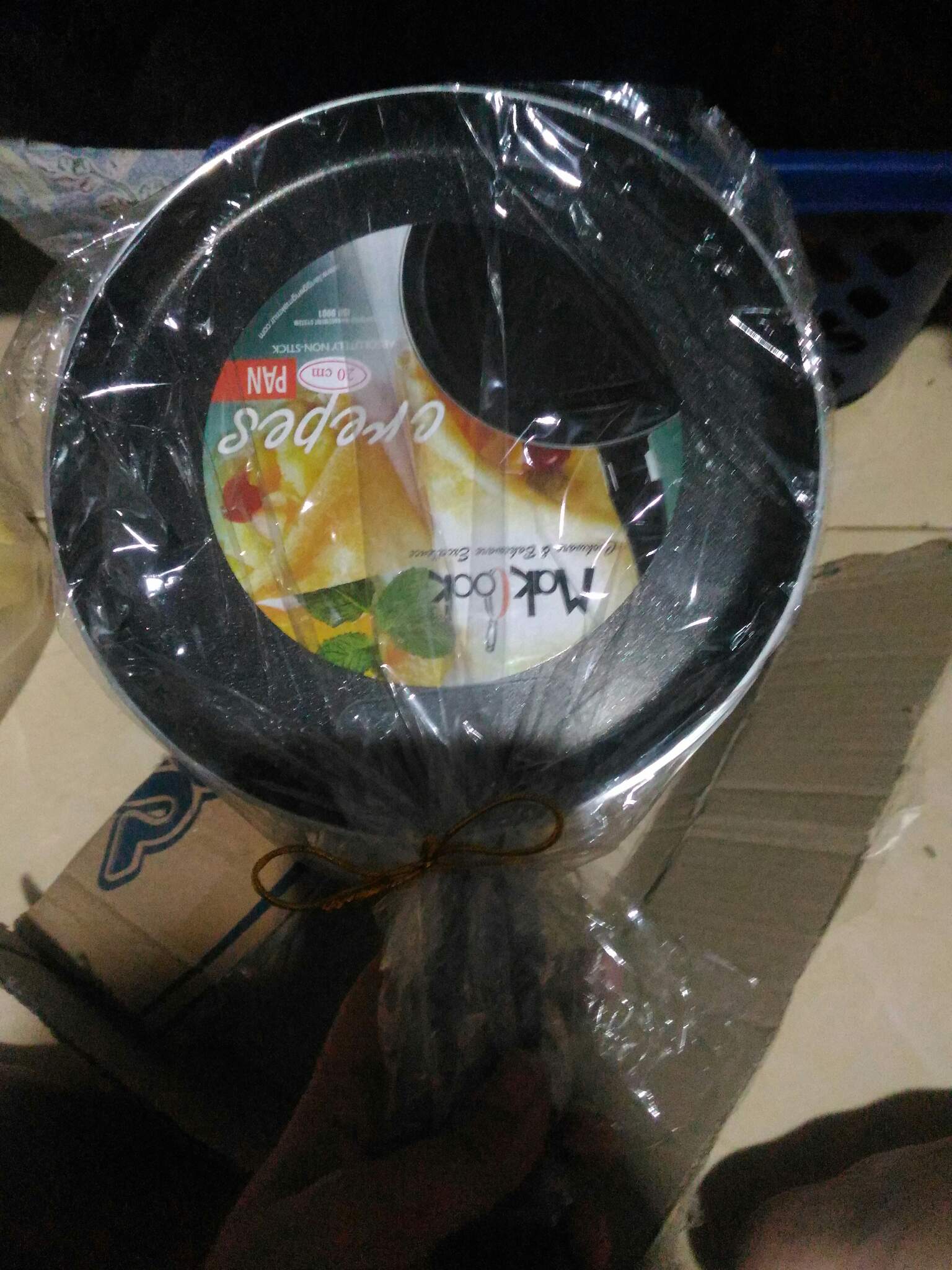 Crepes Pan / Wajan Teflon Datar Gagang / Crepes Maker - 20cm