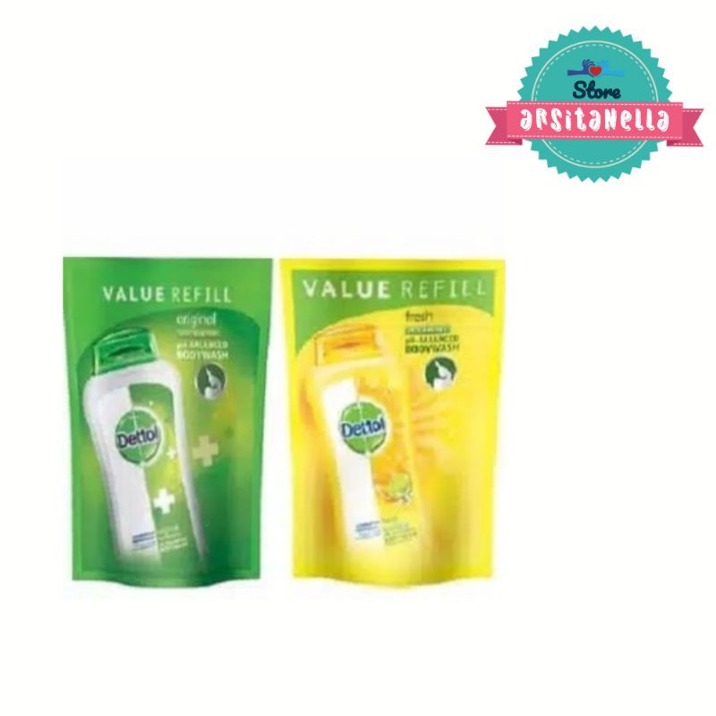 DETTOL BODY WASH 450 ML REFILL / SABUN CAIR ISI ULANG