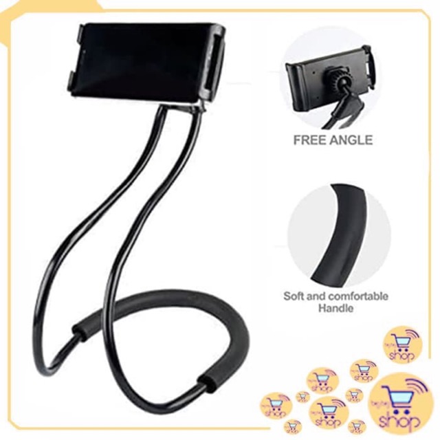 Lazypod Leher Lazy Neck Lazy Pod Holder HP Flexible Hanging Pinggang