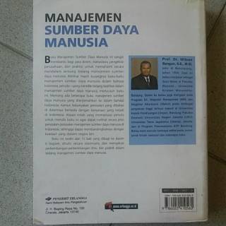 Buku Manajemen Sumber Daya Manusia by Wilson Bangun (ORIGINAL) | Shopee