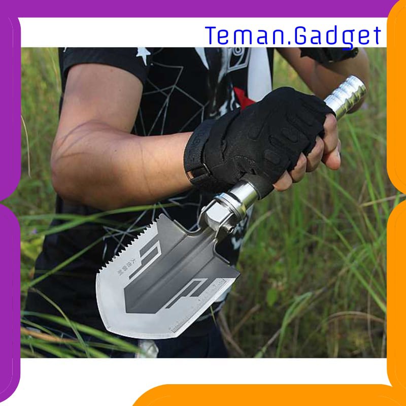 TG-DE064 Sekop Tactical Self Defense Pisau Kompas Bottle Opener 35cm - DW-45120