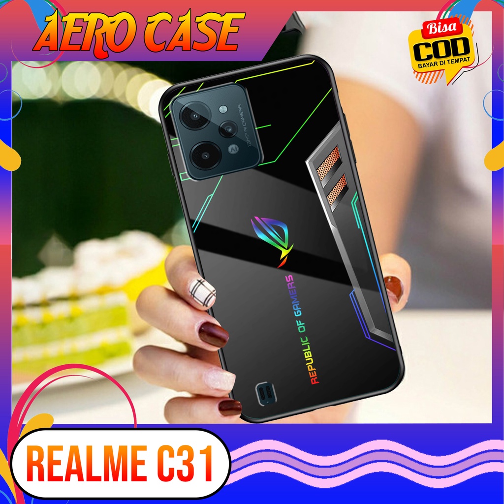 Case Realme C31 - Casing Realme C31 Terbaru 2021 AERO CASE [ MOTIF ROG ] Silikon Realme C31 -  Case 