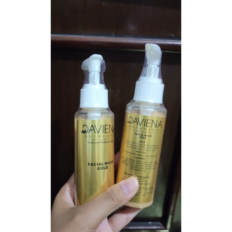 FACIAL WASH GOLD SERIES || AGEN RESMI DAVIENA SKINCARE BANDUNG
