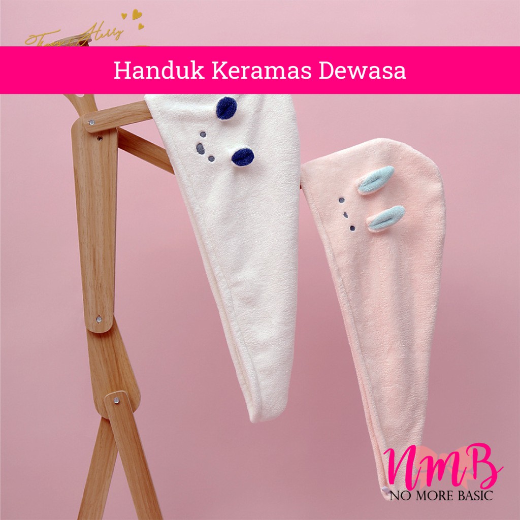 Handuk Keramas Topi Keramas Handuk Pengering Rambut Handuk Pengering Ukuran Dewasa