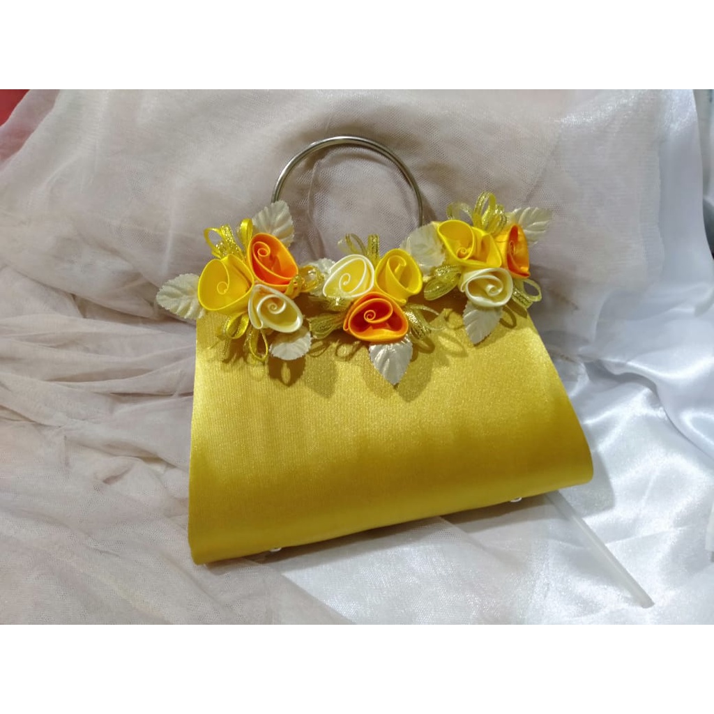 TAS PESTA WARDAH MODEL CLUTCHES DAN SELEMPANG BAHAN SATIN HALUS TERMURAH BISA COD BEST SELLER  MURAH MEWAH DAN ELEGAN