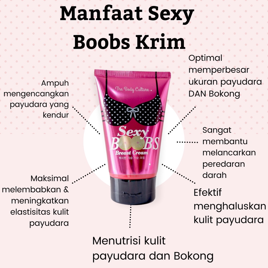 Krim Pembesae Payudara Pengecang Payudara Yang Kendur Obat Pembesar Payudara Montok Padat Berisi Permanen Sexy Boobs Breast Cream 80ml Original BPOM