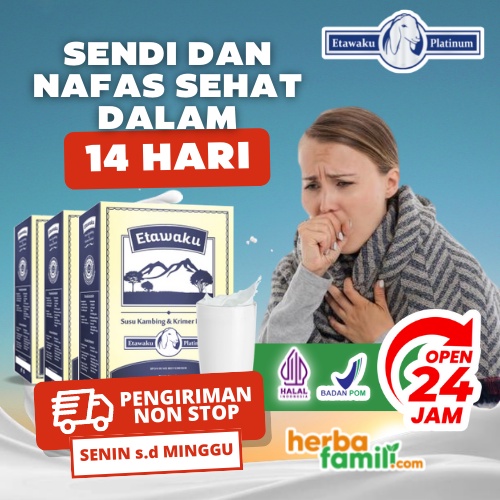 

ETAWAKU PLATINUM Susu Kambing Premium Bermanfaat Membantu Masalah Sendi Dan Pernafasan Harga Promo Berlaku Untuk Pembelian 3 Box