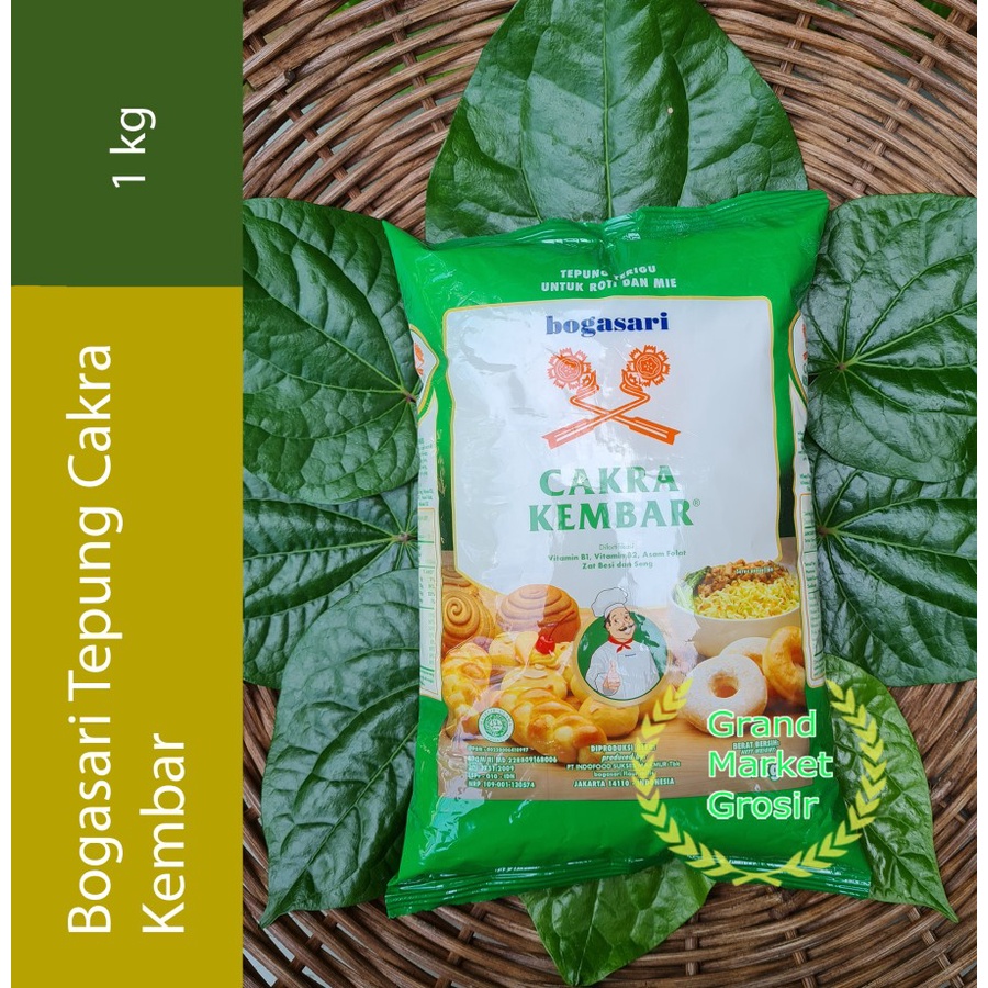 

Bogorsari Tepung Terigu Cakra Kembar PREMIUM 1 Kg Tepung Protein Tinggi
