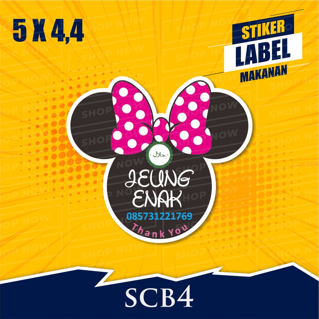 

SCB4 Stiker Label Makanan dan Minuman
