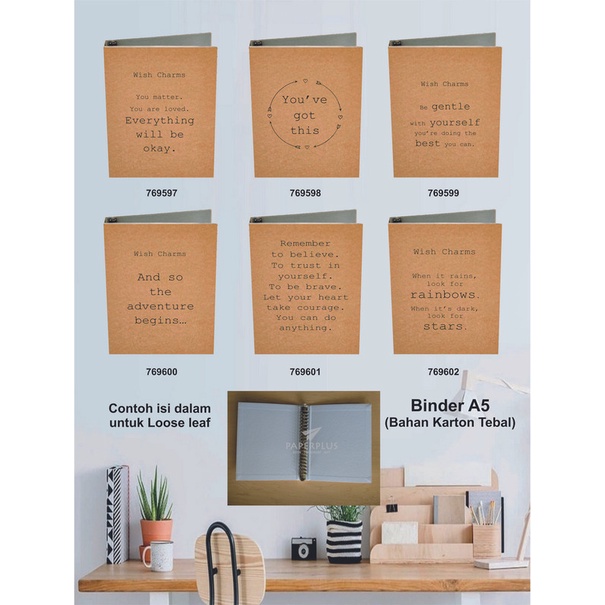 

Binder A5 / Binder Note A5 / Kraft / Set 3029