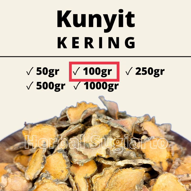 

GROSIR Kunyit Kering Kunir 1kg 1000gr 500gr 250gr 100gr 50gr Kualitas BAGUS 100gr