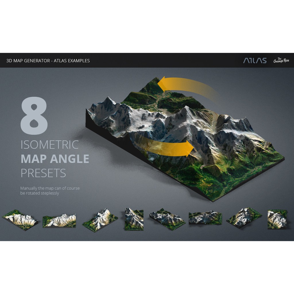 

3D Map Generator – Atlas – From Heightmap To Real 3D Map V1.4 Photoshop