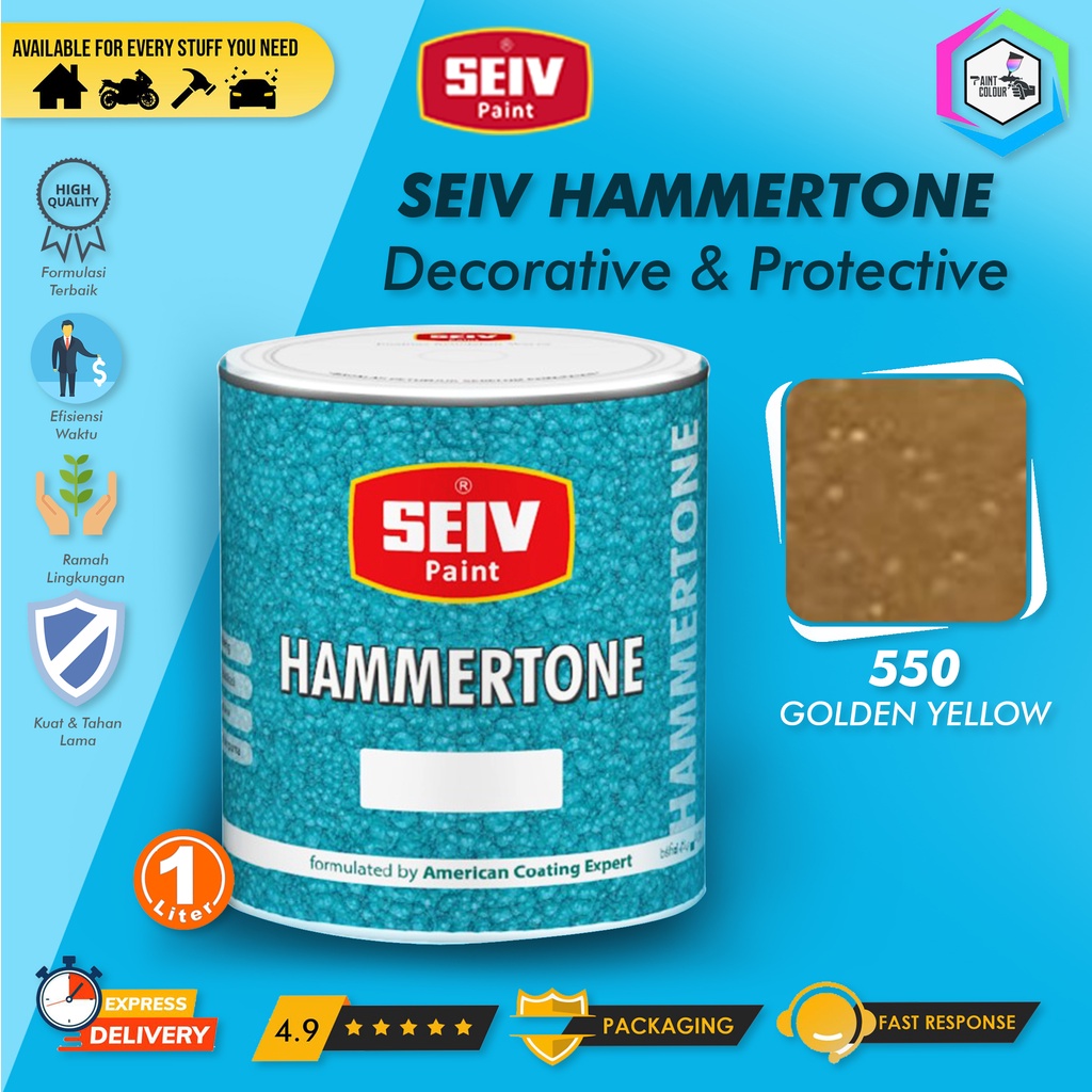 SEIV HAMMERTONE Cat Dekoratif Duco Tahan Panas - 550 Golden Yellow