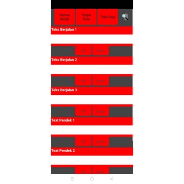 Strobo RUNNING TEXT versi 2 Set 7 Baris 12v Hp